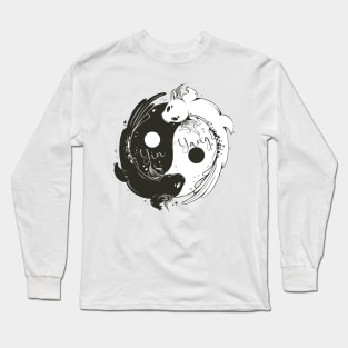 Yin Yang Axolotl Long Sleeve T-Shirt